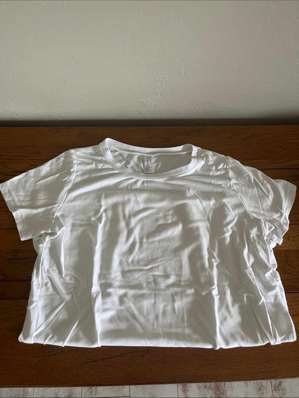 SPANX White Crewneck Tee XS
